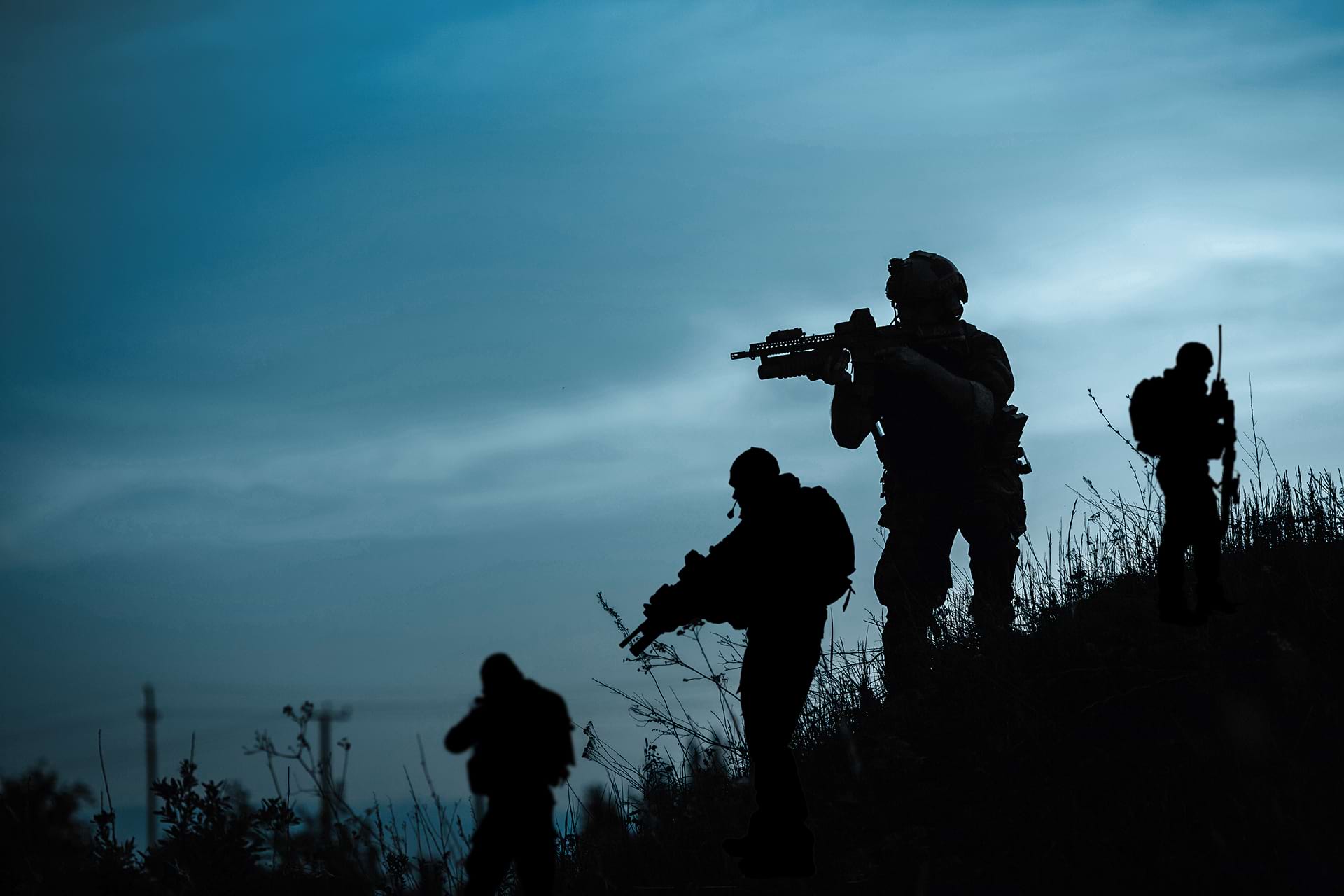 maneuvers on the grassy hill